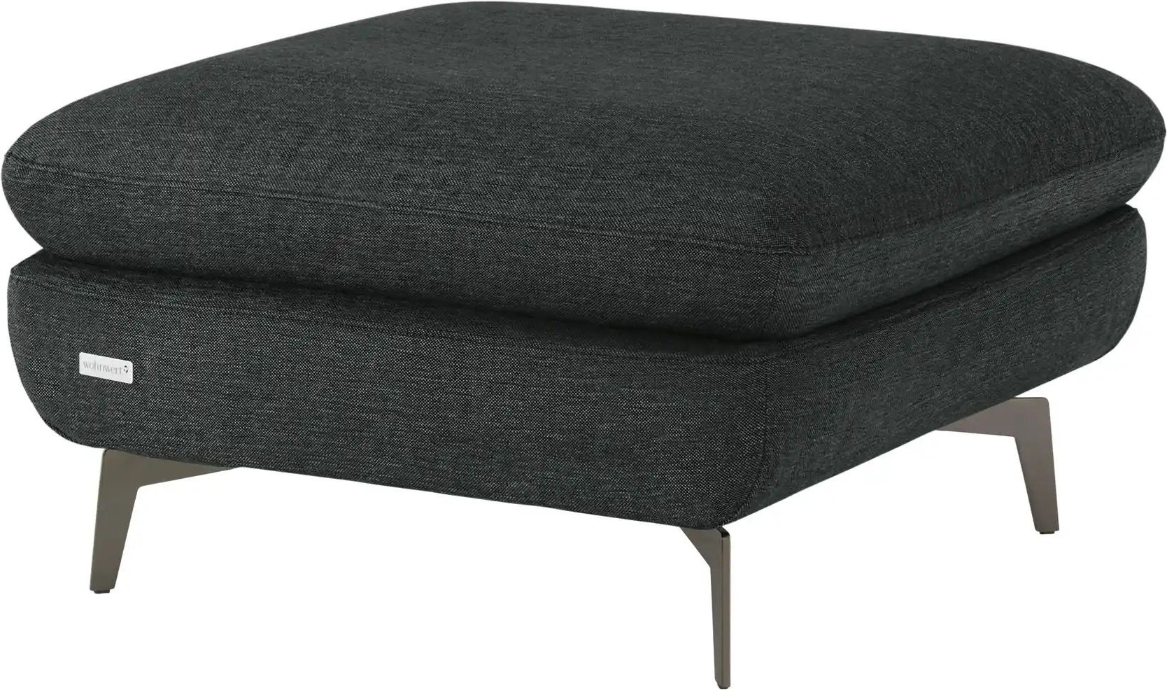 Wohnwert Polsterhocker Amarena ¦ schwarz ¦ Maße (cm): B: 80 H: 45 T: 80.0 Polstermöbel > Hocker - Höffner