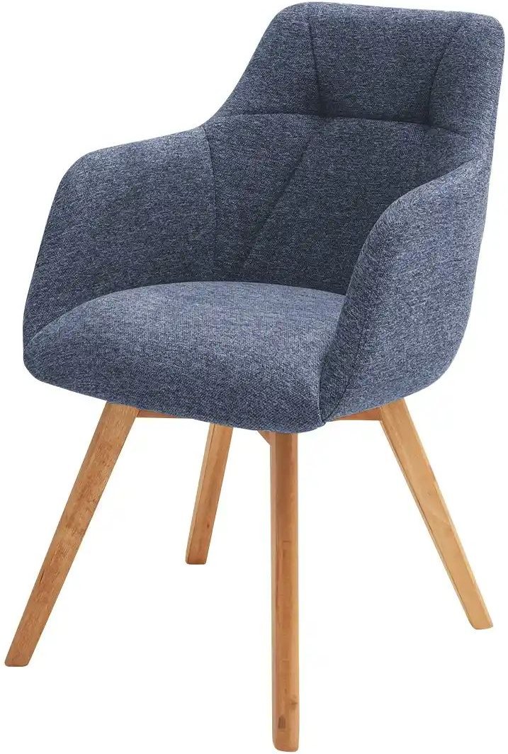 Dine + Mine Armlehnstuhl mit Steppung im Rücken Nador ¦ blau ¦ Maße (cm): B: 57 H: 84 T: 65.0 Stühle > Esszimmerstühle >...