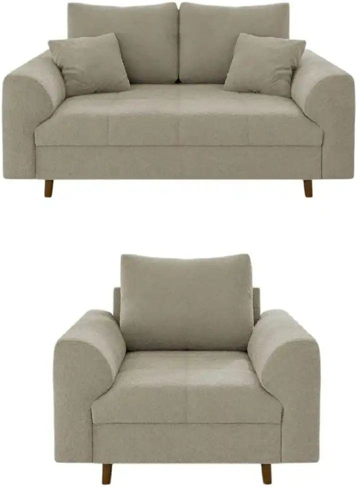 S-STYLE Polstergarnitur 2+1 Lars ¦ beige ¦ Maße (cm): B: 150 H: 81 Polstermöbel > Sofas > Sitzgruppen - Höffner