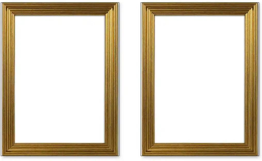 Bilderrahmen 13x18 cm 2er-Set ¦ gold ¦ Glas ¦ Maße (cm): B: 13 H: 18 T: 1.3 Accessoires > Bilderrahmen - Höffner