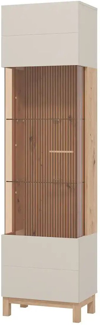 Vitrine Essex ¦ beige ¦ Maße (cm): B: 51,5 H: 191,5 T: 35.0 Schränke > Vitrinen - Höffner