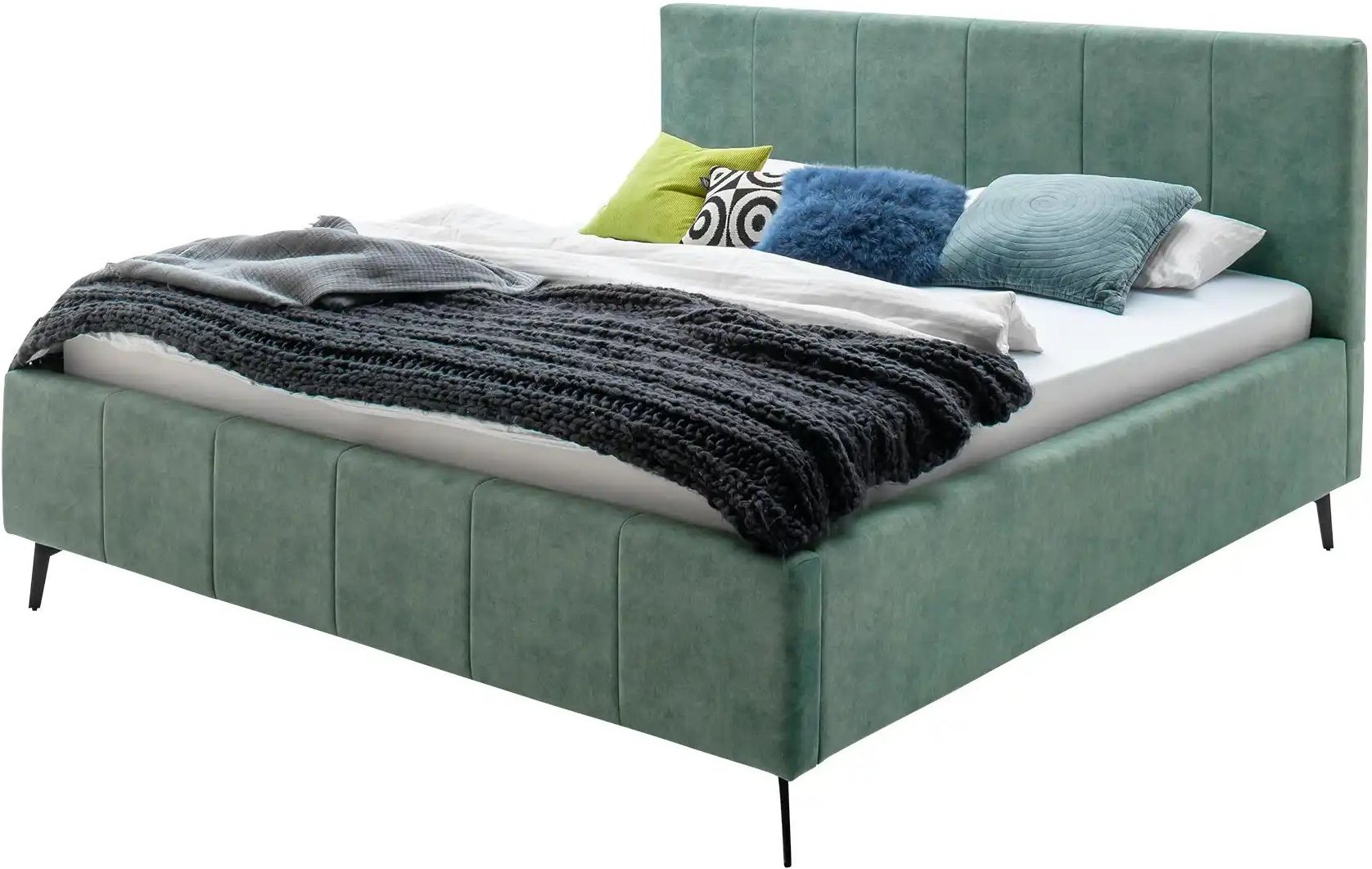 Polsterbettgestell Lizzano ¦ grün ¦ Maße (cm): B: 194 H: 114 Betten > Komfortbetten - Höffner
