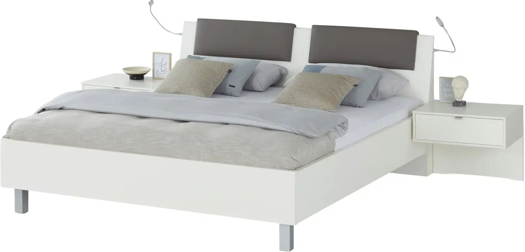 uno Bettanlage Casablanca ¦ weiß Betten > Doppelbetten > Doppelbetten 180x200 - Höffner