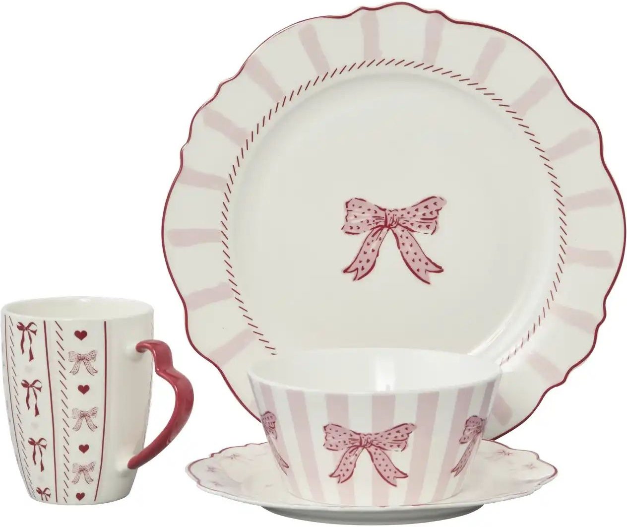 Peill+Putzler Kombiservice Posada ¦ Porzellan ¦ Maße (cm): B: 27,8 H: 29,1 Geschirr > Geschirrsets > Kombiservice - Höf...