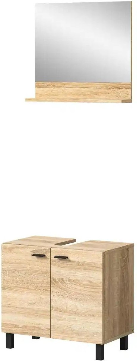 Badkombination Bostalsee ¦ holzfarben ¦ Maße (cm): B: 57 H: 44 Schränke > Badschränke > Komplett-Badkombinationen - Höf...