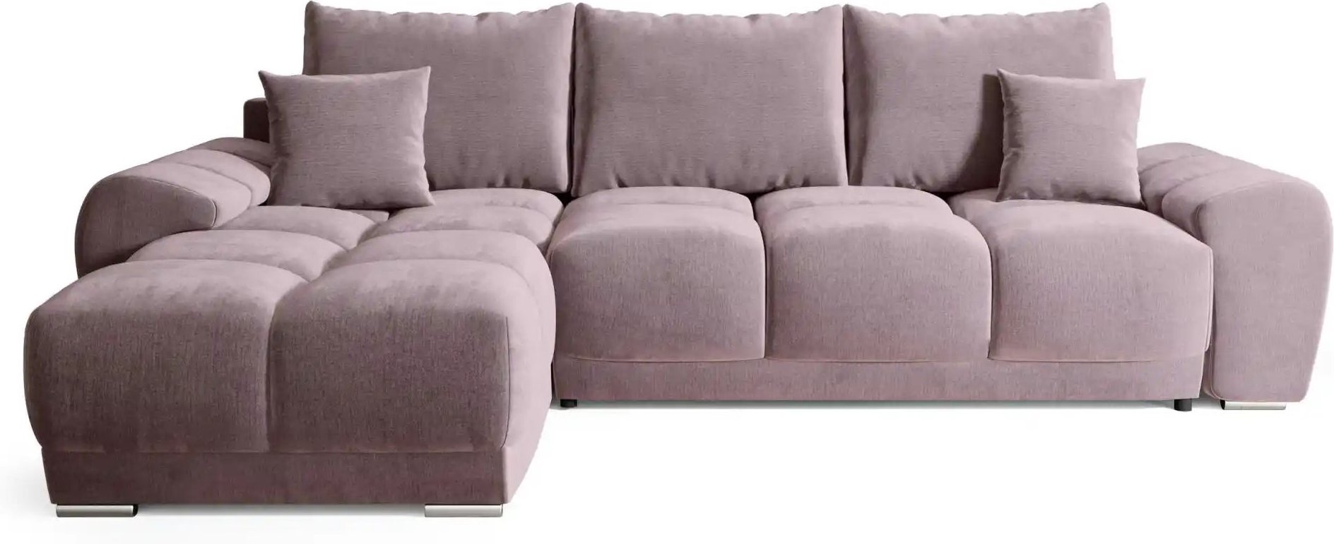 Ecksofa mit Schlaffunktion  Nubes ¦ rosa/pink ¦ Maße (cm): B: 290 H: 85 Polstermöbel > Sofas > 3-Sitzer - Höffner
