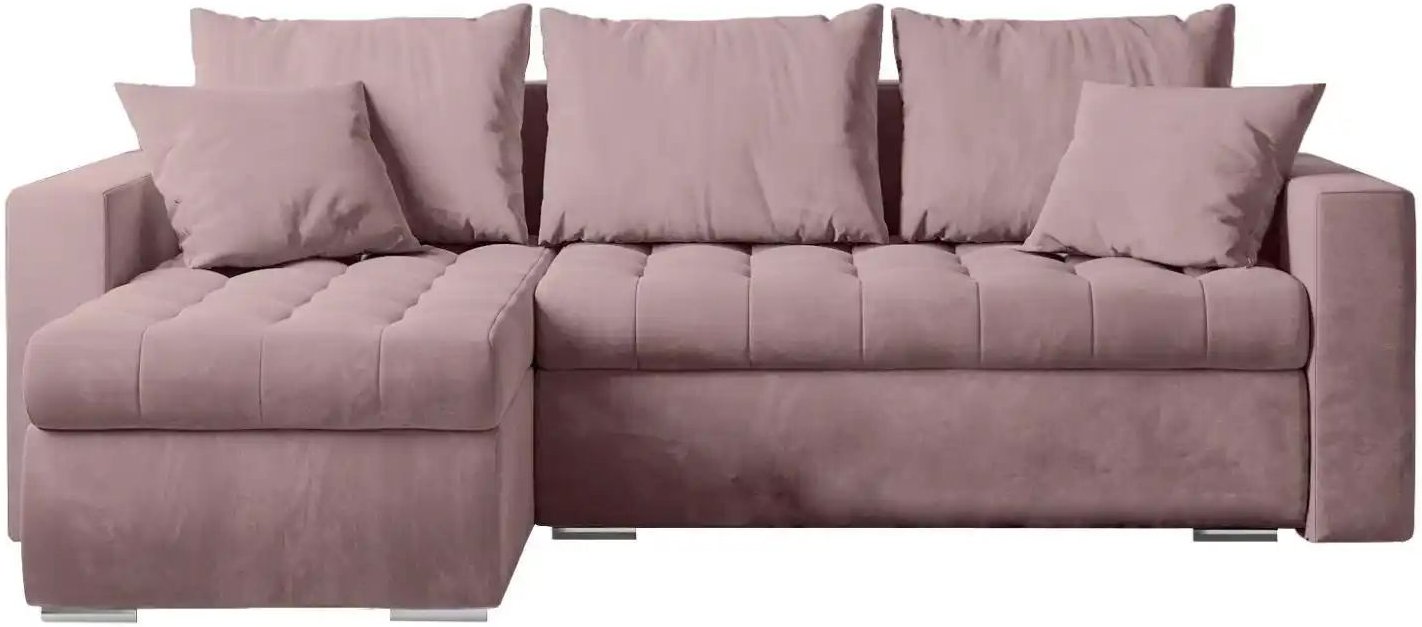 Ecksofa mit Schlaffunktion Luis ¦ rosa/pink ¦ Maße (cm): B: 238 H: 85 Polstermöbel > Sofas > 3-Sitzer - Höffner