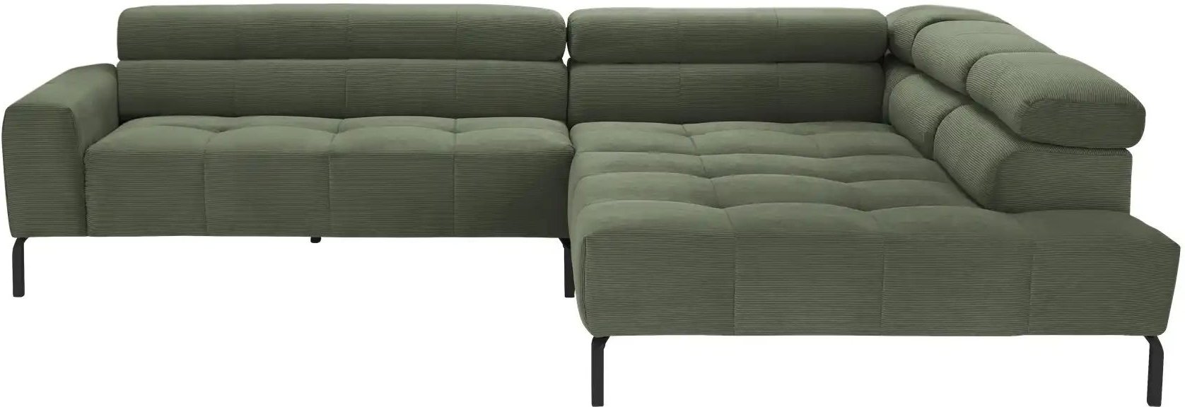 Max Schelling Ecksofa verstellbare Kopfteile MS Verve ¦ grün ¦ Maße (cm): B: 311 H: 88 T: 219.0 Polstermöbel > Sofas > E...