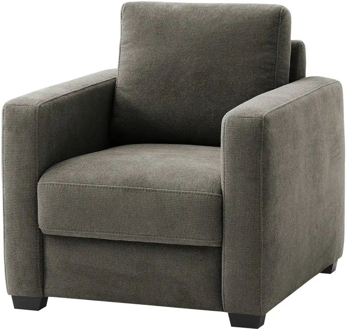 bobb Sessel mit Boxspringpolsterung Lisa de Luxe ¦ grau ¦ Maße (cm): B: 85 H: 90 T: 93.0 Polstermöbel > Sessel > Relaxs...