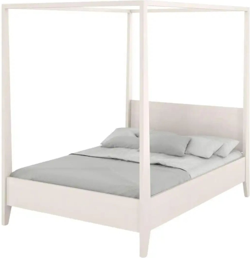 Himmelbett aus Massivholz Canopy ¦ weiß ¦ Maße (cm): B: 169 H: 195 Betten > Bettgestelle - Höffner