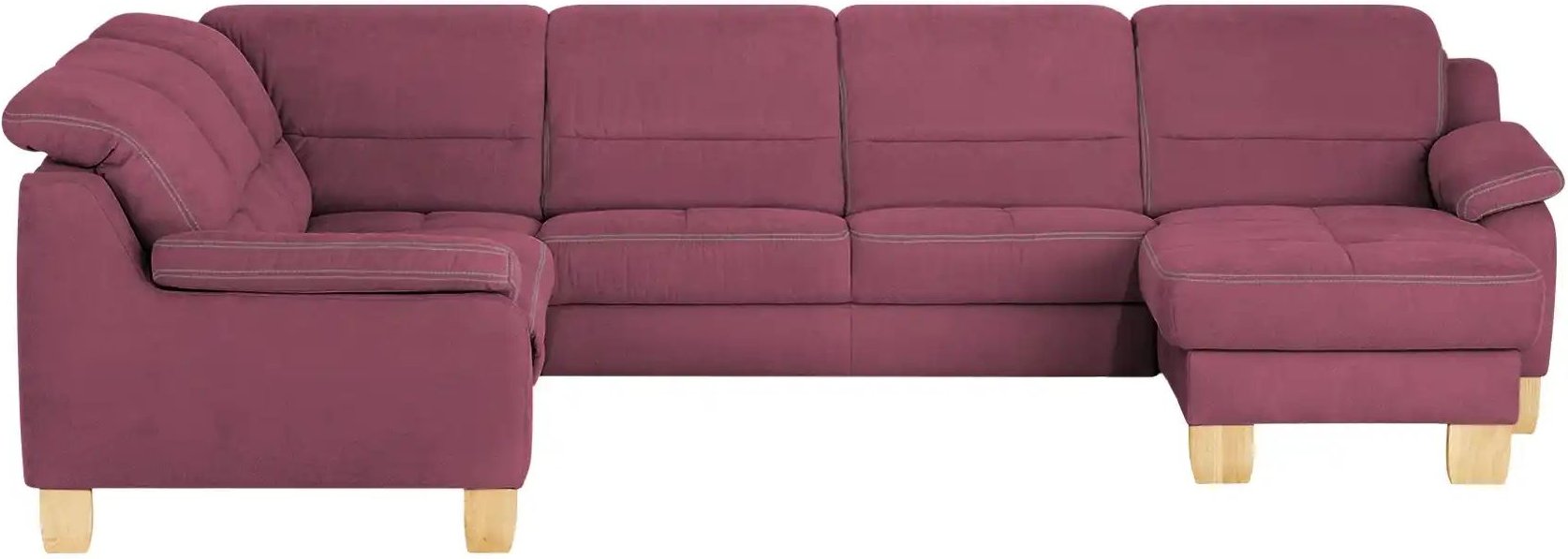 Thumbnail - meinSofa Wohnlandschaft aus Mikrofaser Hanna ¦ rot ¦ Maße (cm): B: 322 H: 84 T: 264.0 Polstermöbel > Sofas > Wohnlandsch...