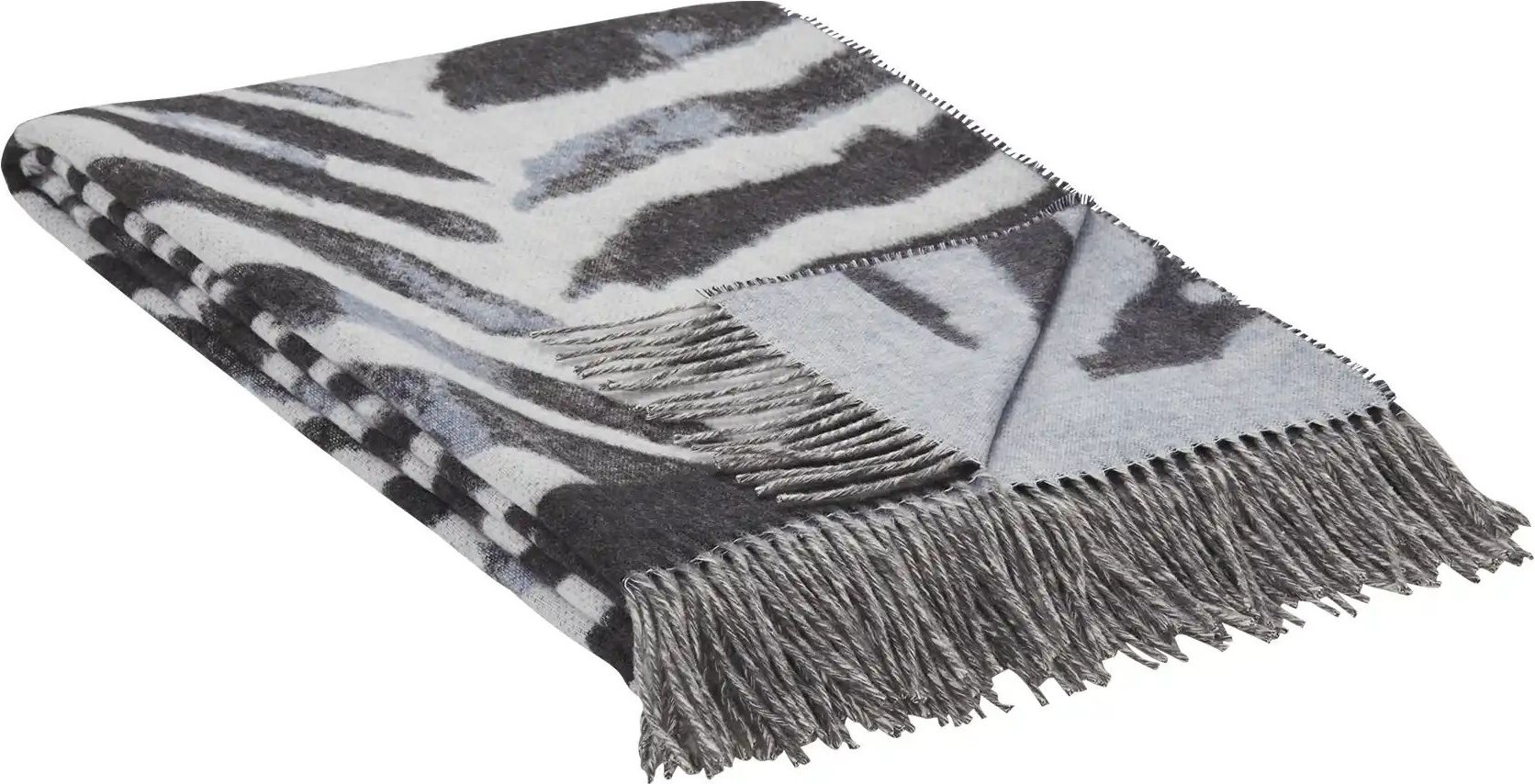 FRAAS Wohndecke Zebra FRAAS ¦ grau ¦ Synthetik ¦ Maße (cm): B: 130 Dekokissen & Decken > Tagesdecken & Bettüberwürfe - ...