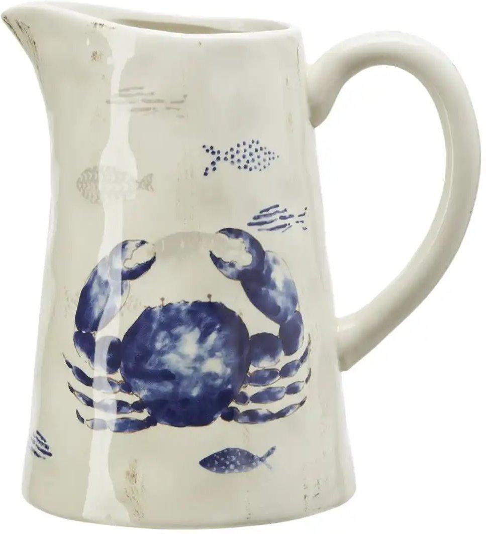 Krug Krabbe ¦ weiß ¦ Dolomite ¦ Maße (cm): B: 15,3 H: 22,3 Gläser & Karaffen - Höffner