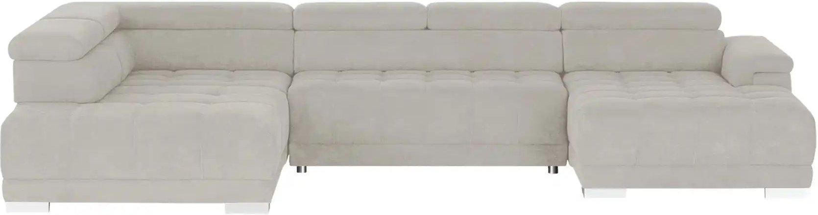 Thumbnail - switch Wohnlandschaft aus Mikrofaser Campo ¦ grau ¦ Maße (cm): B: 374 H: 101 T: 220.0 Polstermöbel > Sofas > Wohnlandsch...