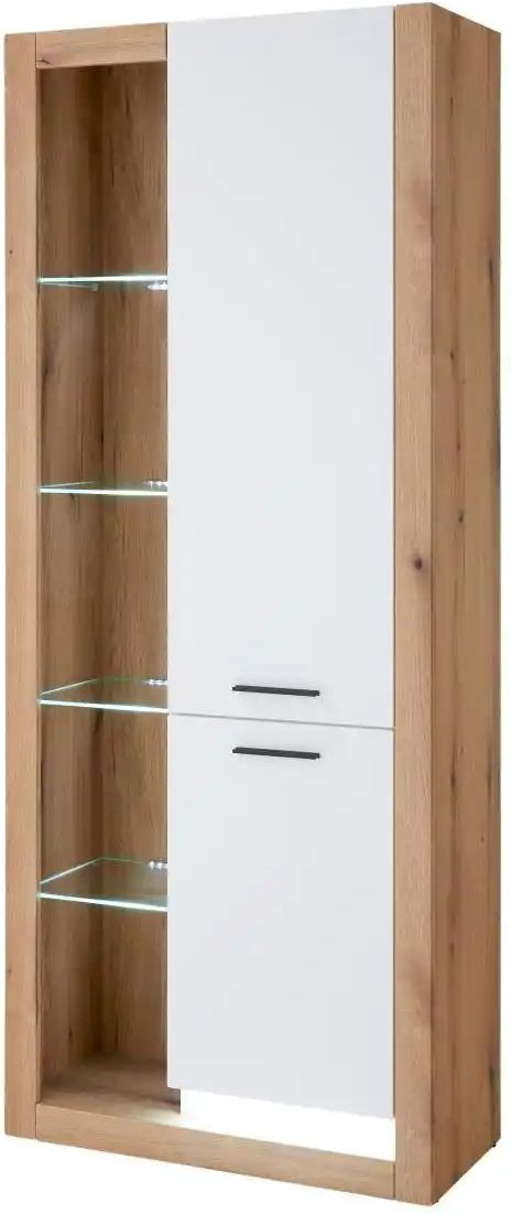 Vitrine Busso ¦ braun ¦ Maße (cm): B: 80 H: 195 T: 37.0 Schränke > Vitrinen - Höffner