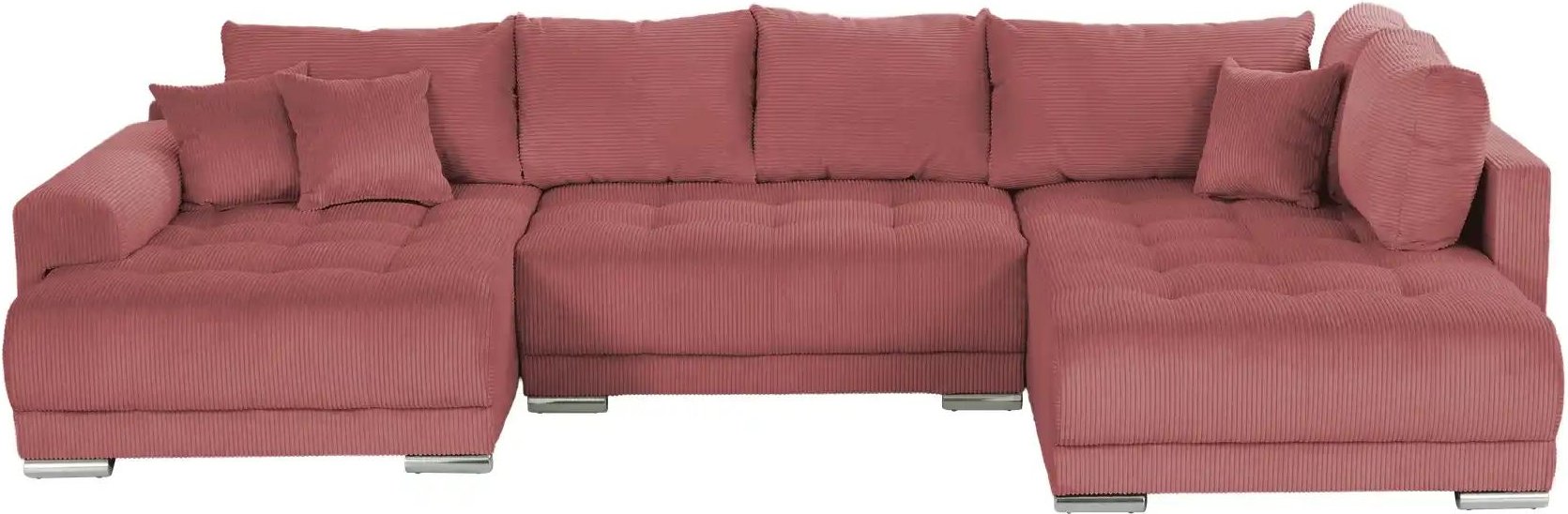 Wohnlandschaft mit Schlaffunktion Lemie ¦ rot ¦ Maße (cm): B: 356 H: 85 T: 218.0 Polstermöbel > Sofas > Wohnlandschaften...