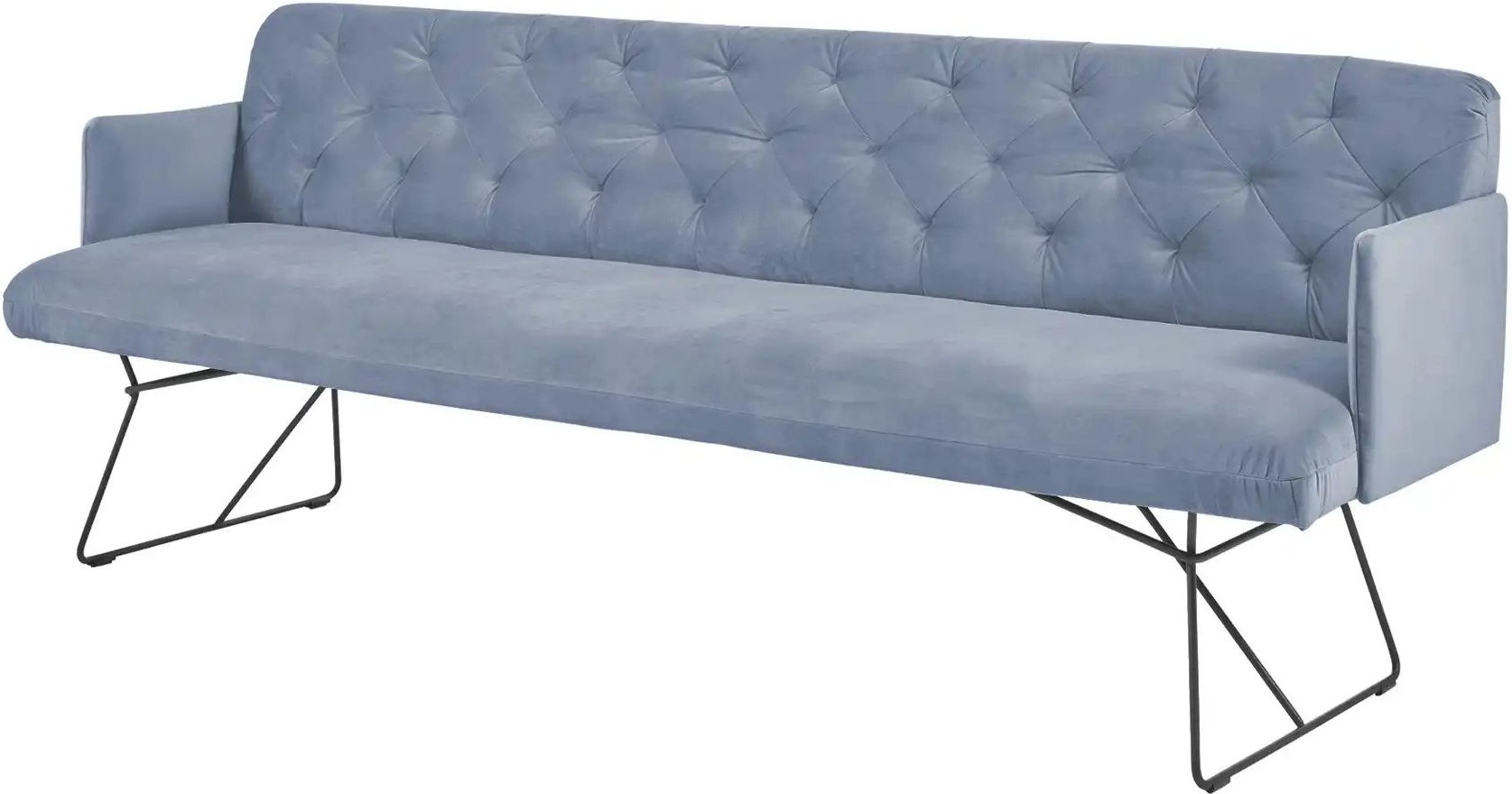 Jette Home Polsterbank Salo ¦ blau ¦ Maße (cm): B: 246 H: 85 T: 69.0 Bänke > Einzelbänke - Höffner