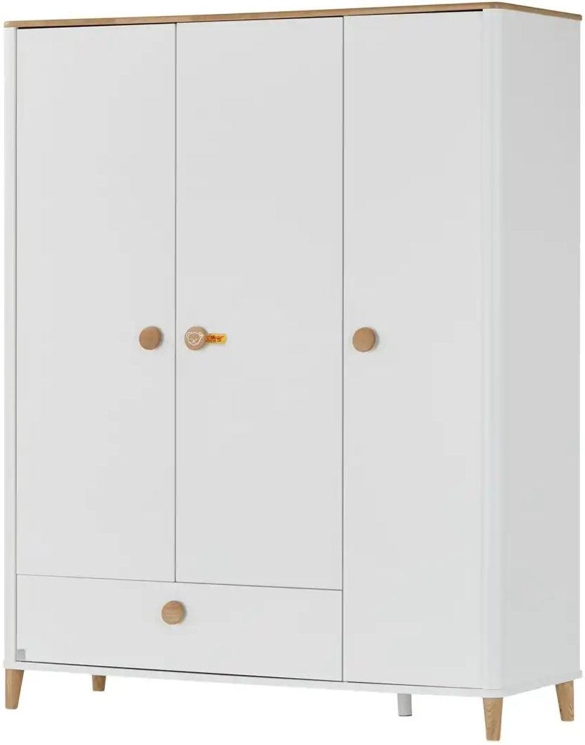 PAIDI Kleiderschrank Lotte & Fynn ¦ weiß ¦ Maße (cm): B: 162,3 H: 202,2 T: 56.5 Baby > Babymöbel > Babykleiderschränke ...