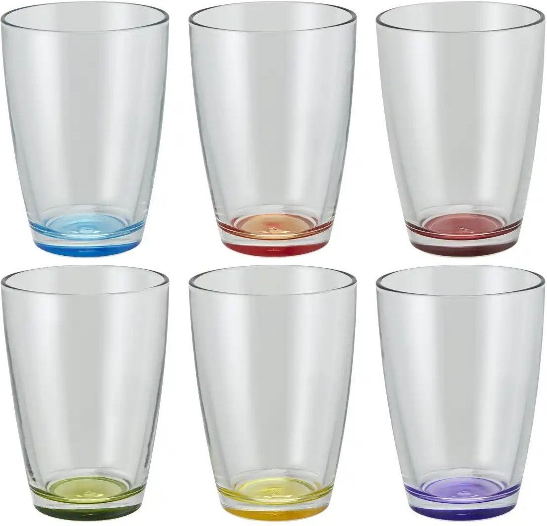 Peill+Putzler Glas 6er-Set Colore ¦ transparent/klar ¦ Maße (cm): H: 12,2 Ø: 8.6 Gläser & Karaffen - Höffner