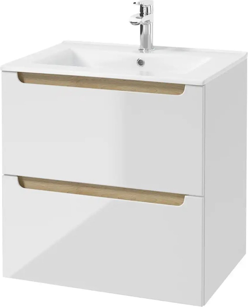 Waschtischkombination Steller See ¦ weiß ¦ Maße (cm): B: 60 H: 60 T: 45.0 Schränke > Badschränke > Waschbecken-untersch...