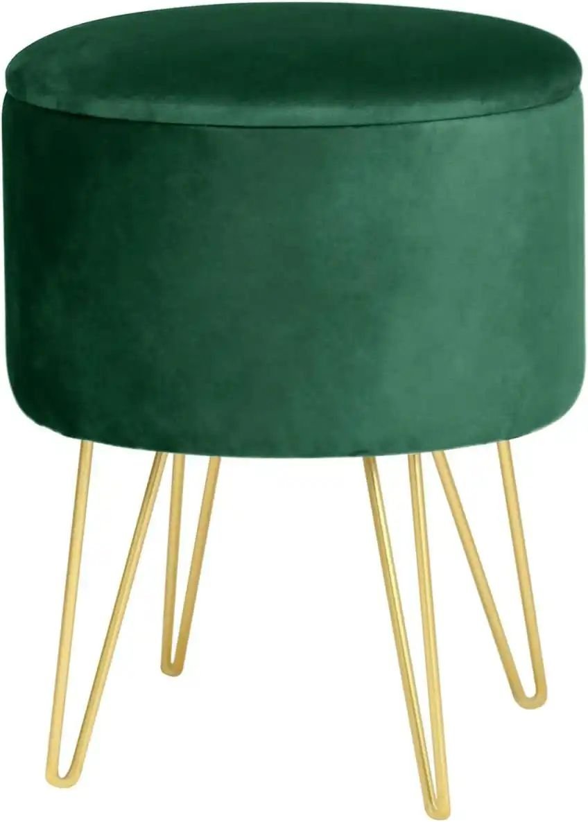 Pouf mit Stauraum Lelia ¦ grün Ø: 35 Polstermöbel > Hocker - Höffner