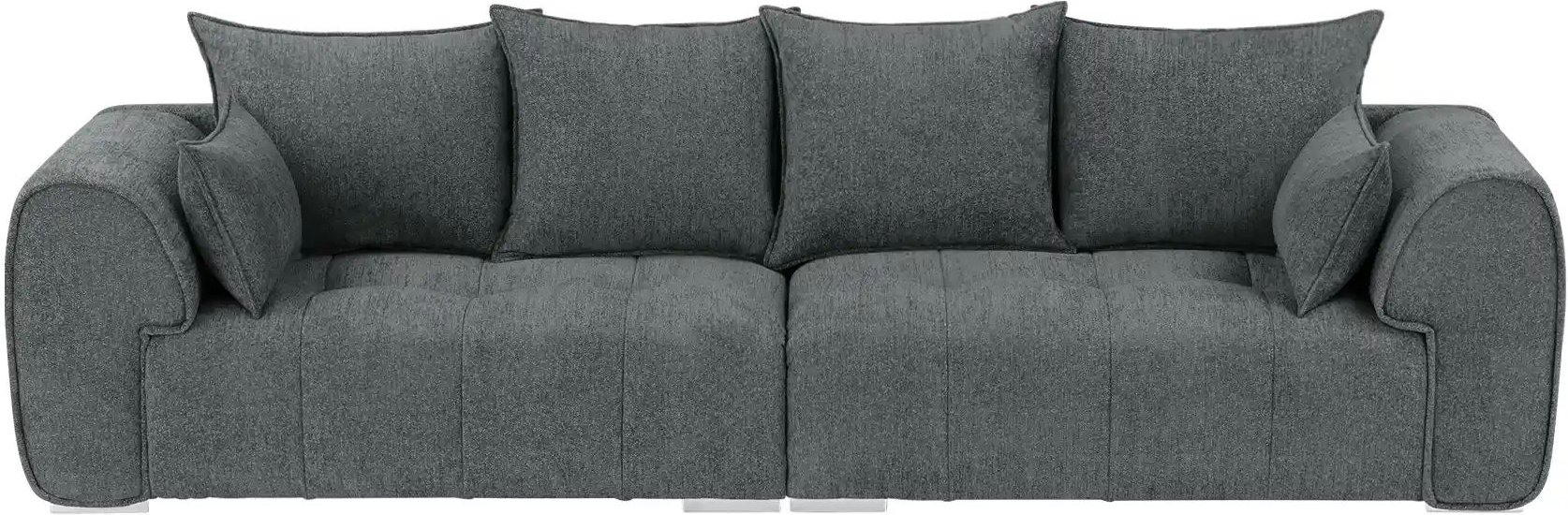 uno Big Sofa London ¦ grau ¦ Maße (cm): B: 316 H: 72 T: 112.0 Polstermöbel > Sofas > 3-Sitzer - Höffner
