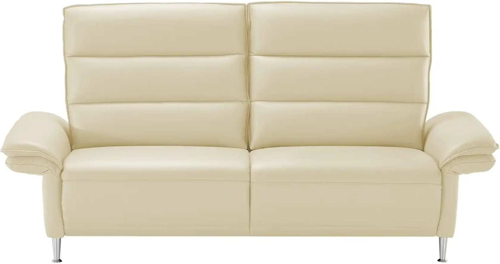 Wohnwert Einzelsofa Leder Marlena ¦ creme ¦ Maße (cm): B: 208 H: 107 T: 97.0 Polstermöbel > Sofas > 3-Sitzer - Höffner