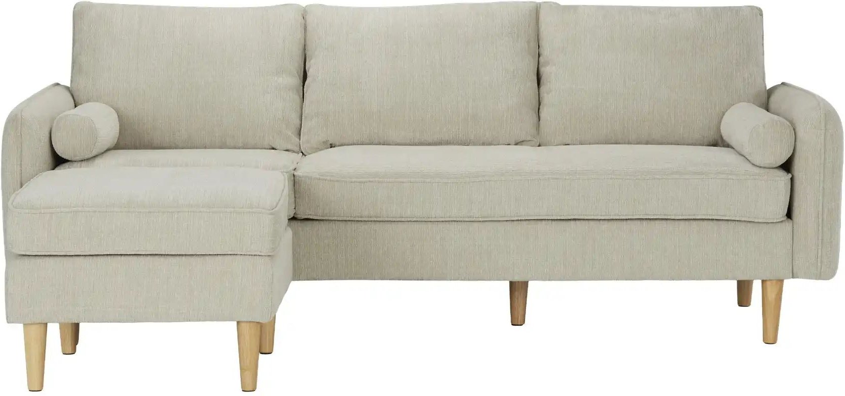 Sofa mit Hocker Quinn ¦ grau ¦ Maße (cm): H: 83 Polstermöbel > Sofas > 3-Sitzer - Höffner