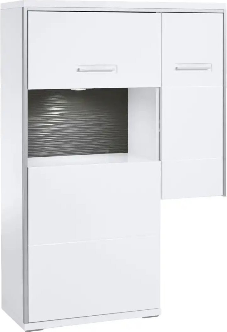 uno Anstell-Highboard Setto ¦ weiß ¦ Maße (cm): B: 94 H: 137 T: 38.0 Kommoden & Sideboards > Highboards - Höffner