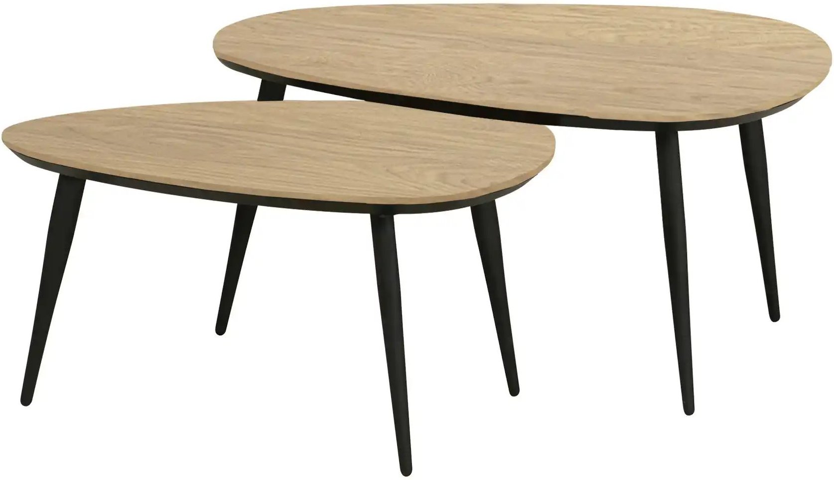 uno Couchtisch 2er Set Dortmund ¦ holzfarben Tische > Couchtische > Couchtische andere Formen - Höffner