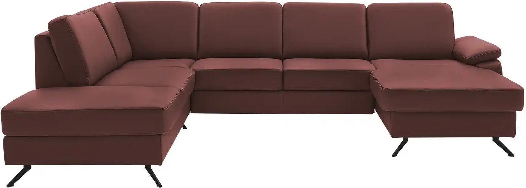 meinSofa Wohnlandschaft mit Sitz- und Rückenbezug aus Leder Kathi ¦ lila/violett Polstermöbel > Sofas > Wohnlandschaften...