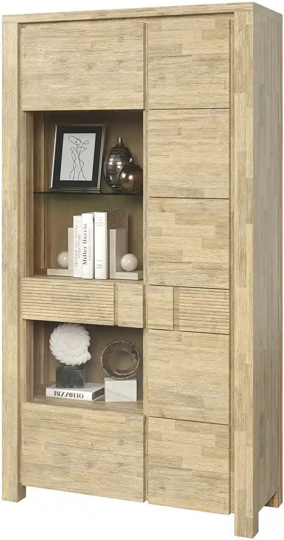 Vitrine Sahara ¦ holzfarben ¦ Maße (cm): B: 102,4 H: 189,8 T: 40.0 Schränke > Vitrinen - Höffner