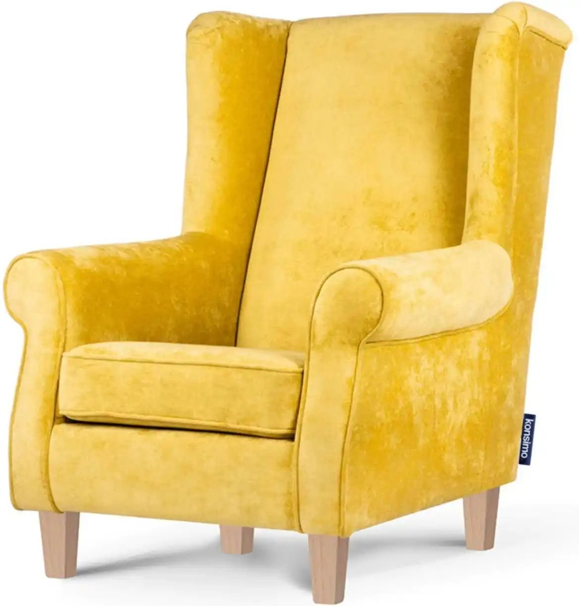 KONSIMO Ohrensessel Miles ¦ gelb ¦ Maße (cm): B: 82 H: 105 Polstermöbel > Sessel > Ohrensessel - Höffner