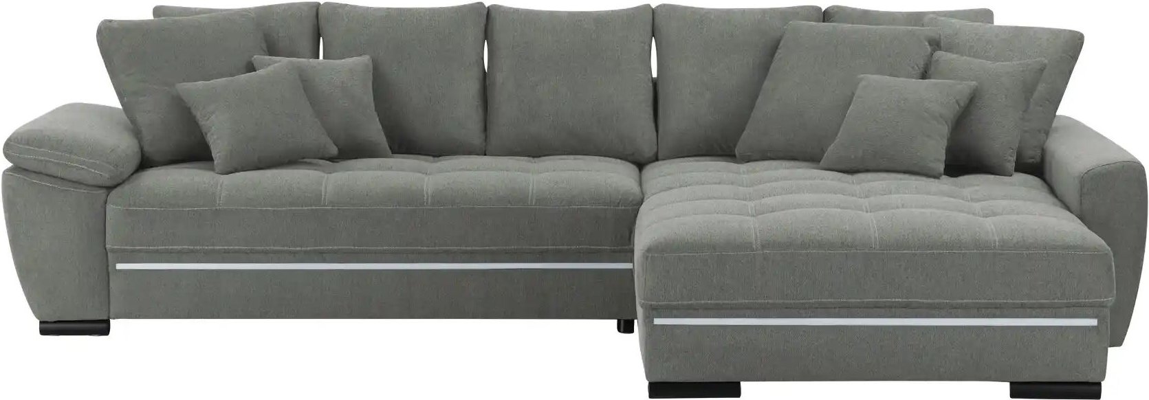bobb Ecksofa Fancy-LED ¦ grau ¦ Maße (cm): B: 323 H: 92 T: 222.0 Polstermöbel > Sofas > Ecksofas - Höffner
