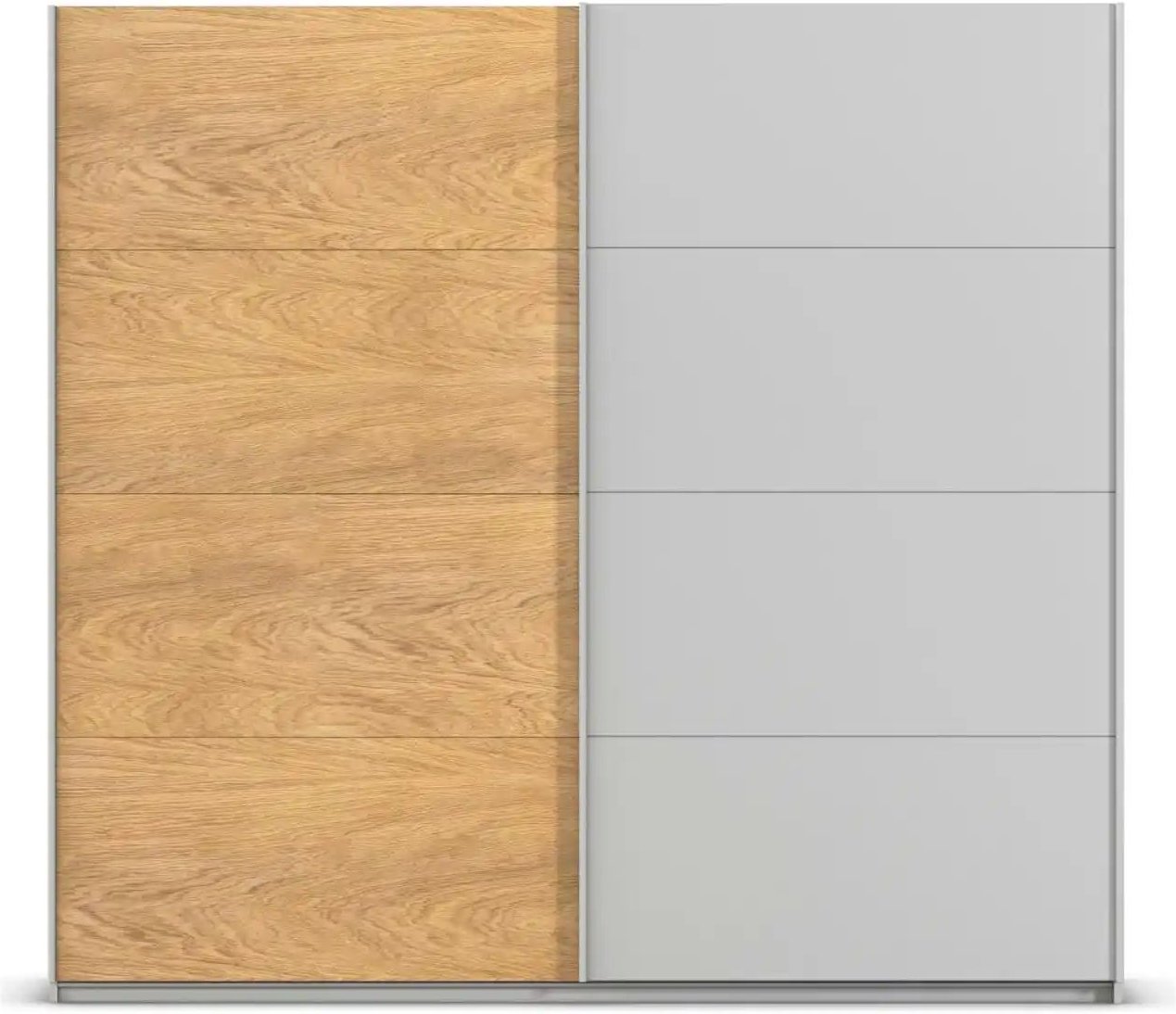 Schwebetürenschrank 2 türig Malva Extra ¦ grau ¦ Maße (cm): B: 226 H: 210 Schränke > Kleiderschränke > Schwebetürenschrä...