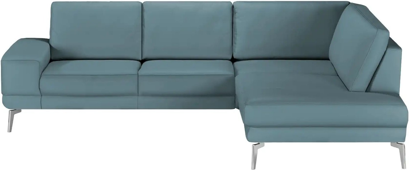 meinSofa Ecksofa aus Leder Dana ¦ blau ¦ Maße (cm): B: 269 H: 86 T: 222.0 Polstermöbel > Sofas > Ecksofas - Höffner