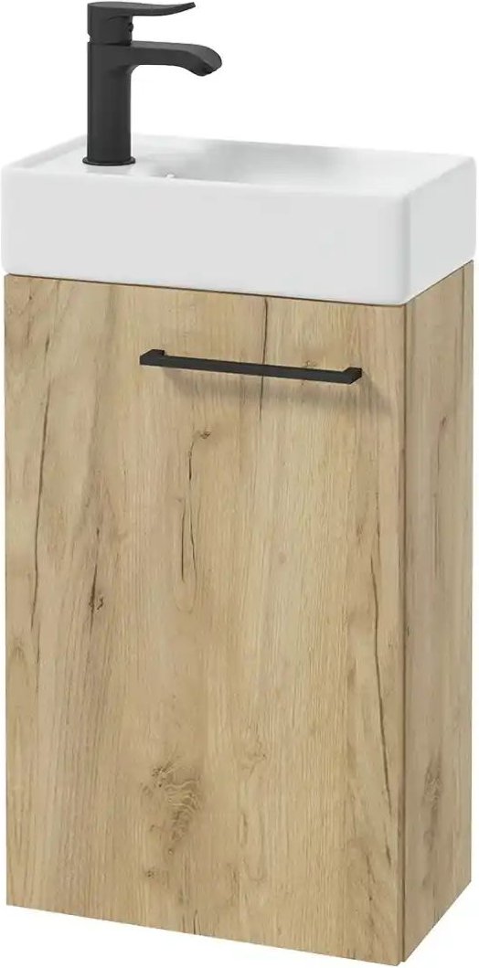 Waschtischkombination Mechower See ¦ holzfarben ¦ Maße (cm): B: 40 H: 68 T: 22.0 Schränke > Badschränke > Komplett-Badk...