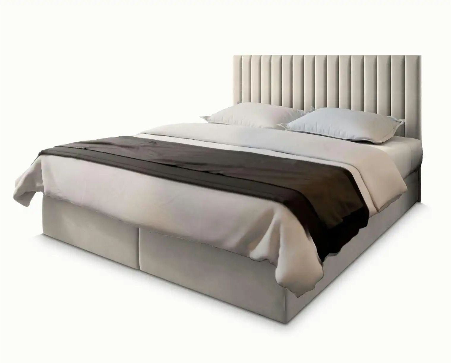 MASSENO Boxbett mit Bettkasten Bresel ¦ beige ¦ Maße (cm): B: 140 H: 98 Betten > Polsterbetten - Höffner