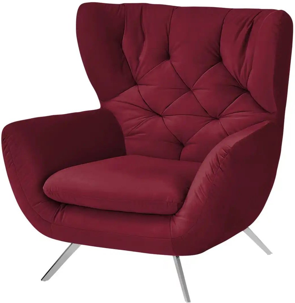 Jette Home Hochlehnsessel Caldara ¦ rot ¦ Maße (cm): B: 100 H: 106 T: 95.0 Polstermöbel > Sessel > Ohrensessel - Höffne...