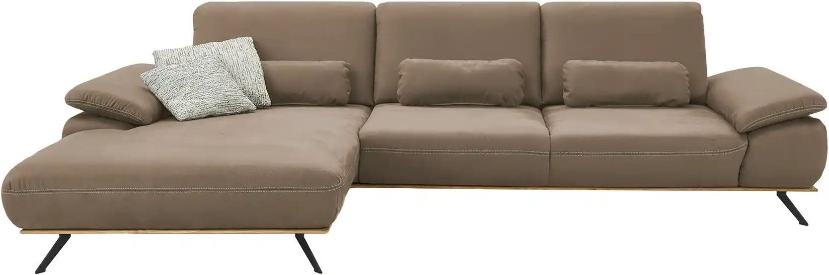 Thumbnail - meinSofa Ecksofa Fiona ¦ braun ¦ Maße (cm): B: 322 H: 89 T: 187.0 Polstermöbel > Sofas > Ecksofas - Höffner
