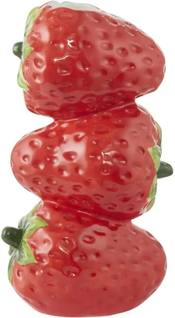 HOME STORY Vase Erdbeeren ¦ rot ¦ Dolomite ¦ Maße (cm): B: 9 H: 20 Accessoires > Vasen - Höffner