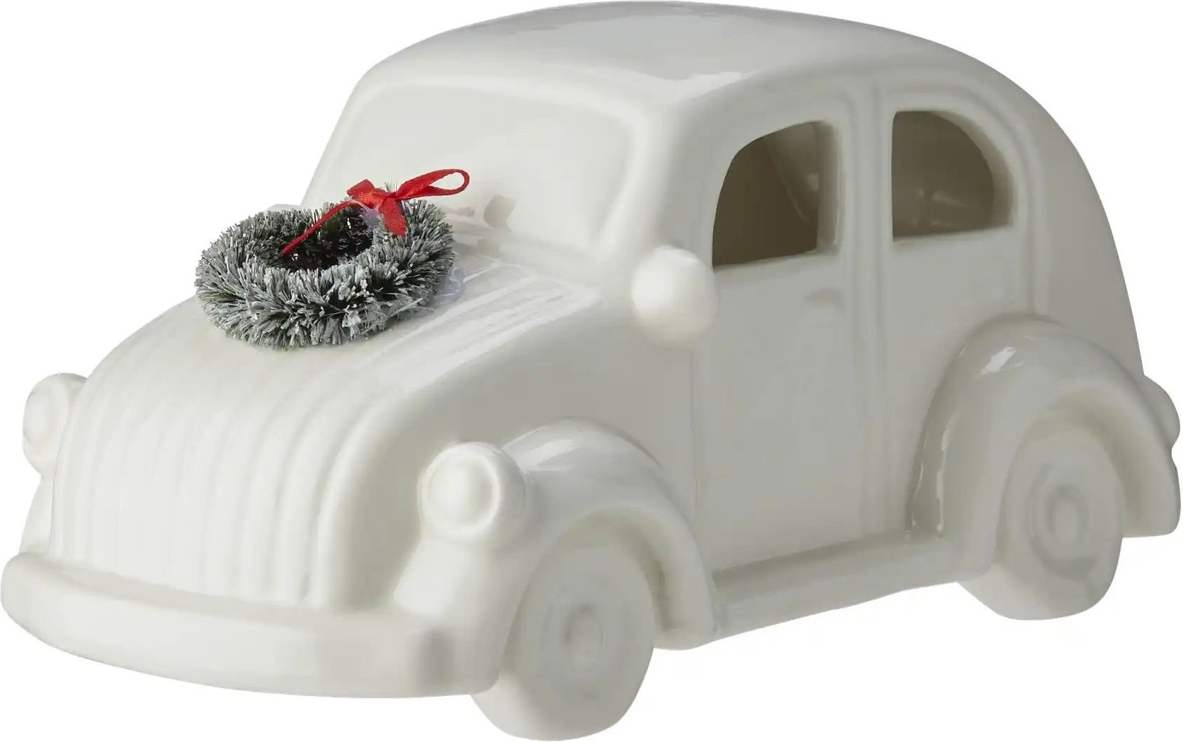 HOME STORY LED Auto ¦ weiß ¦ Porzellan,Kunststoff ¦ Maße (cm): B: 10,7 H: 9,8 T: 21.1 Weihnachten - Höffner