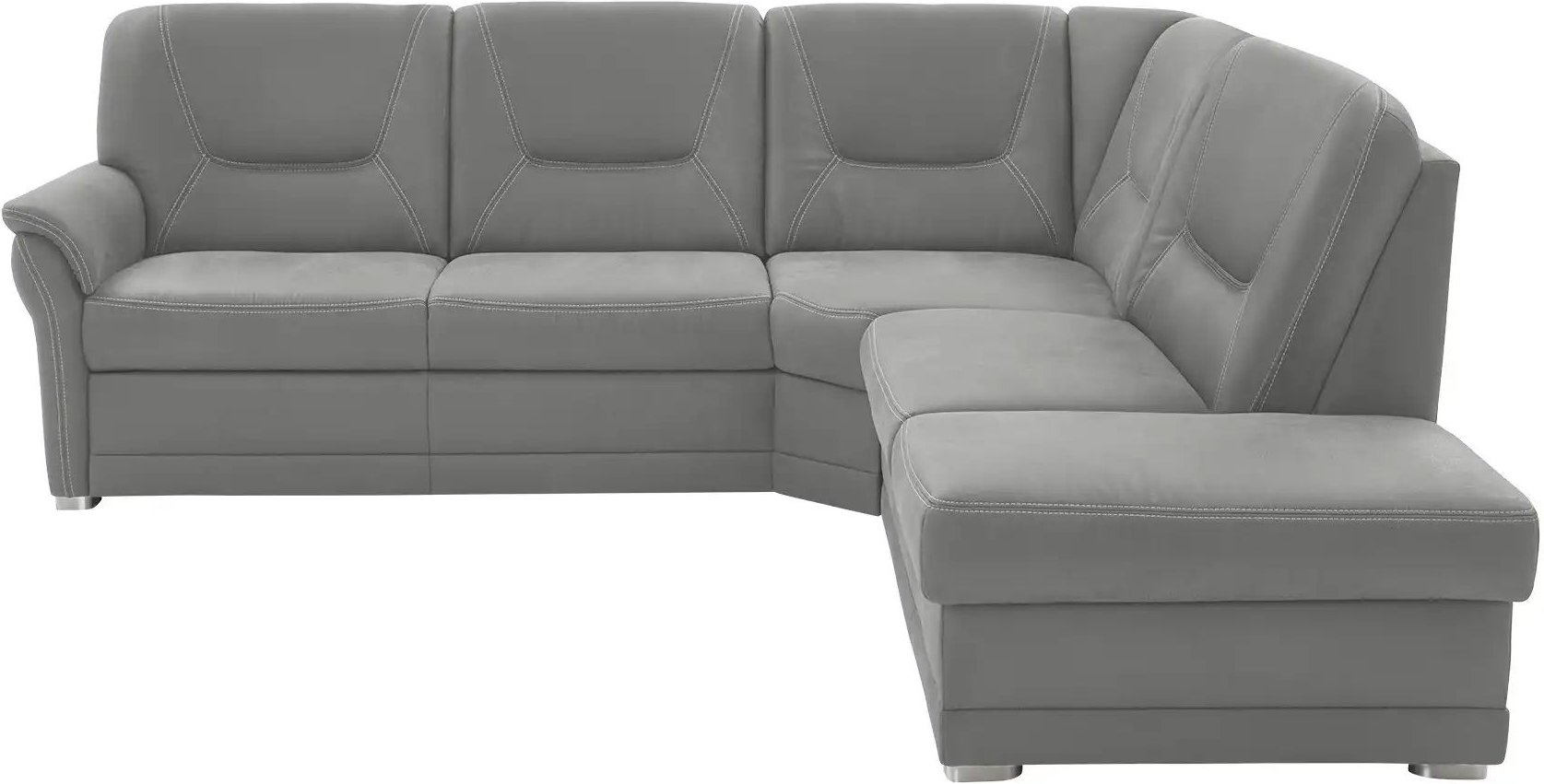 meinSofa Ecksofa aus Mikrofaser Edda ¦ grau ¦ Maße (cm): B: 253 H: 96 T: 238.0 Polstermöbel > Sofas > Ecksofas - Höffner