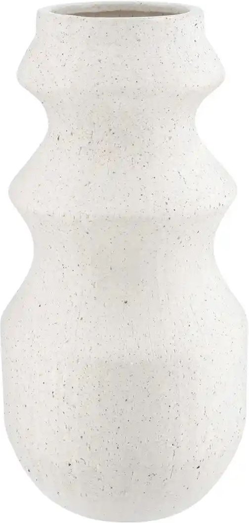 Vase ¦ weiß ¦ Steinzeug ¦ Maße (cm): H: 29,7 Ø: 15 Accessoires > Vasen - Höffner