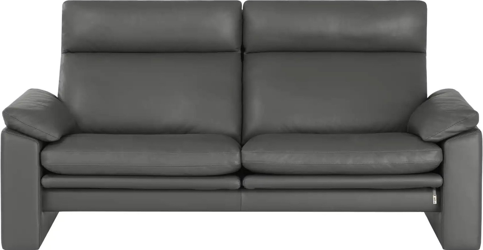 erpo just relax Ledersofa mit Relaxfunktion JR960 Bari ¦ grau ¦ Maße (cm): B: 190 Polstermöbel > Sofas > 2-Sitzer - Höff...