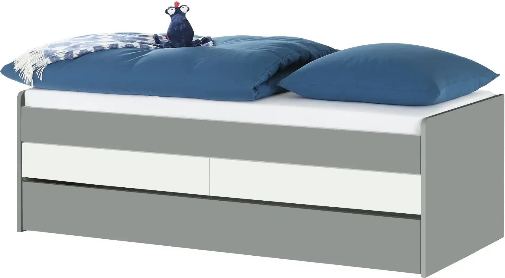 Duobett mit Stauraum Grow Up ¦ grau ¦ Maße (cm): B: 127 H: 66 Betten > Bettgestelle - Höffner
