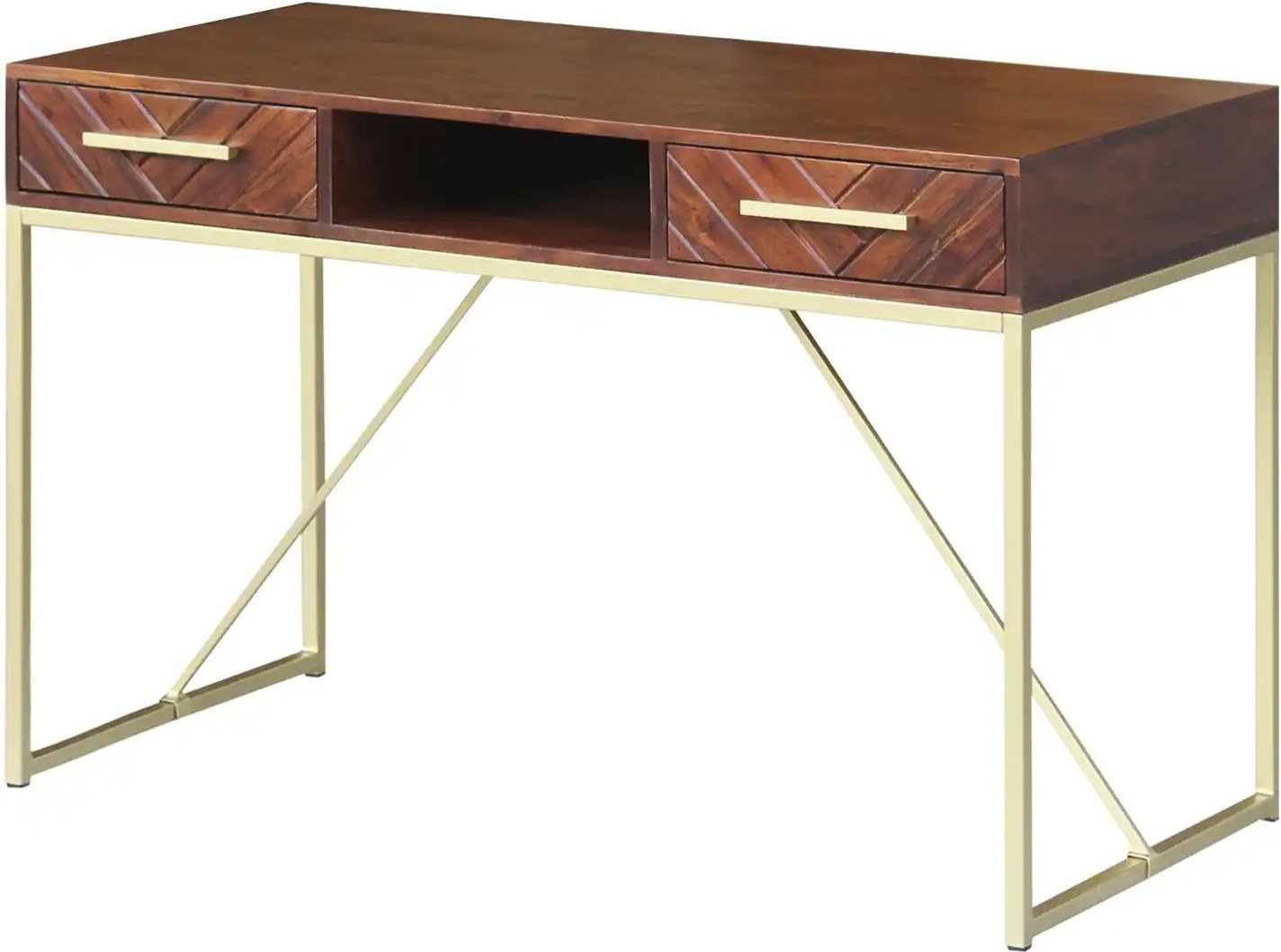 Schreibtisch aus Massivholz Calatria ¦ holzfarben ¦ Maße (cm): B: 55 H: 76 Tische > Schreibtische - Höffner