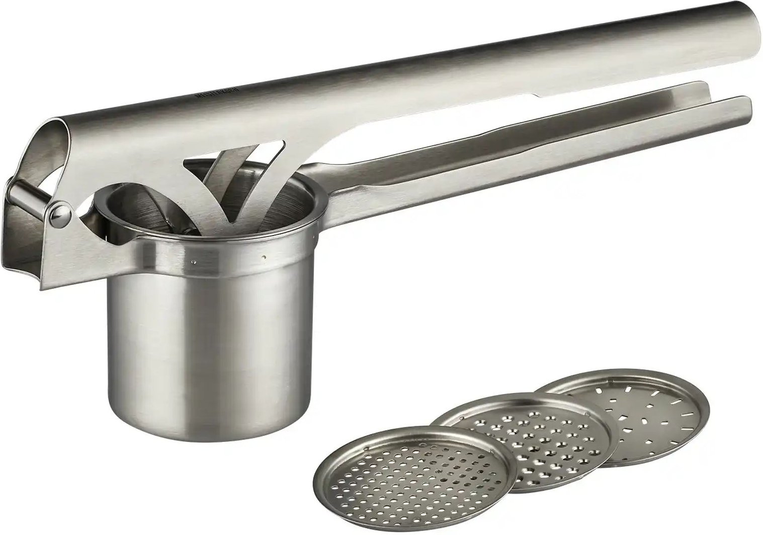 Meisterkoch Kartoffel- und Spätzlepresse OPTIMUS ¦ silber ¦ Edelstahl ¦ Maße (cm): B: 15 H: 8 Küchenzubehör & Helfer > ...