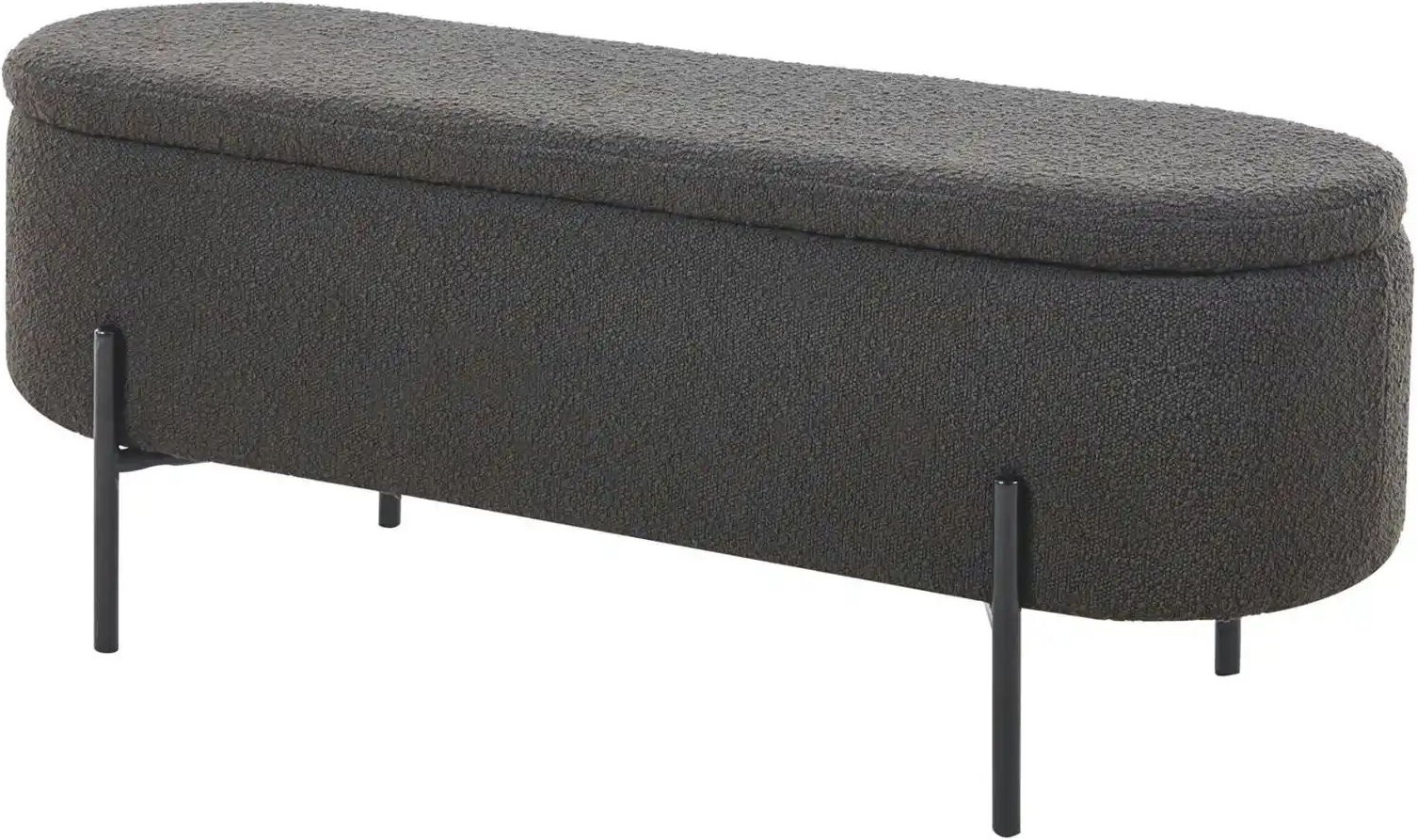 Bettbank ¦ grau ¦ Maße (cm): B: 110 H: 44 Polstermöbel > Hocker - Höffner