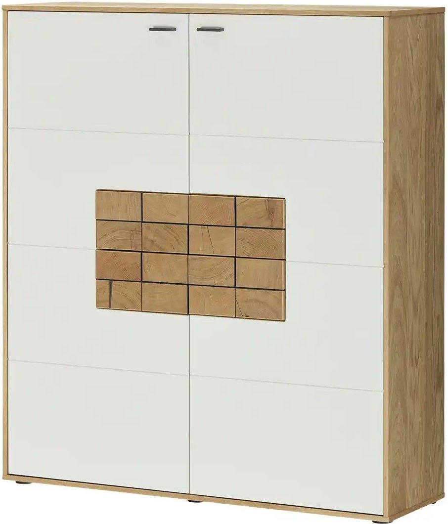 Jette Home Highboard Laguna ¦ weiß ¦ Maße (cm): B: 124 H: 140 T: 38.0 Kommoden & Sideboards > Highboards - Höffner